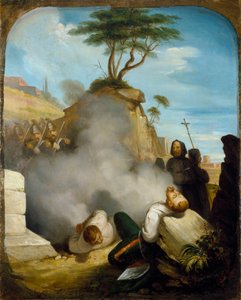Risorgimento: Freres Bandiera (Fratelli) (Attilio och Emilio) skjutningar den 25 juli av Giuseppe Costa