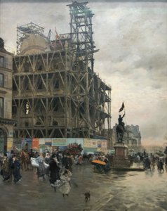 Place des Pyramides av Giuseppe de Nittis