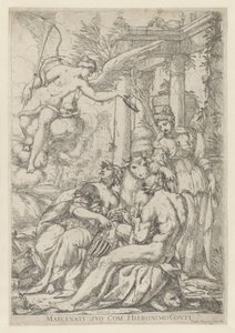 Allegori med berömmelse, Hercules och Europa