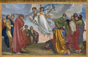 Presbytery, Giuseppe Diotti, Änglarnas uppenbarelse efter Kristi himmelsfärd 1830