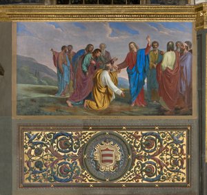Presbytery, Giueppe Diotti, nyckelleverans till Pietro 1834 av Giuseppe Diotti