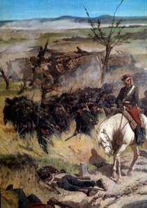 Detalj av det italienska lägret, från slaget vid Magenta 1859 (olja på duk