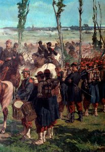 Det italienska lägret. Detalj av slaget vid Magenta 1859 (olja på duk