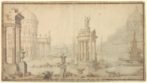 Scenografi: Architectural Fantasy av Giuseppe Galli Bibiena