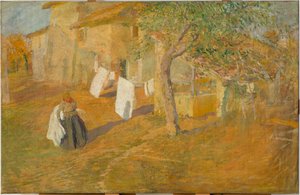 Middag (oljemålning på duk) av Giuseppe Graziosi