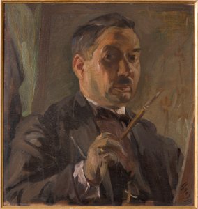 Självporträtt (olja på plywood)