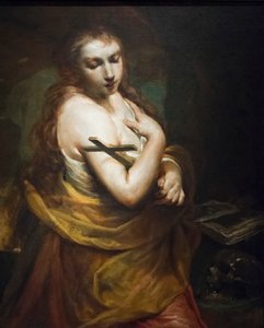 Ångerfulla Magdalena av Giuseppe Maria (1665-1747) Crespi