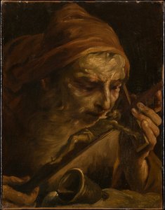 Antonius abbot kysser krucifixet av Giuseppe Maria Crespi
