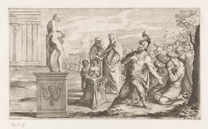 Aeneas erbjuder sig till Apollo Kung Coelicolus dödar en tjur på stranden (titel på objekt) Omzwervingen van Aeneas (serietitel) L