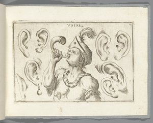 hörsel Udire (titel på objekt) av Giuseppe Maria Mitelli