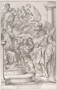 Plåt 11: Saint William of Aquitaine, 1678. av Giuseppe Maria Mitelli