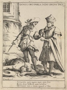 Där guld talar, är varje tunga tyst. Där de talar är varje språk tyst, 1678
