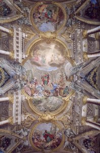 St Pauls gärningar i Areopagus, Bologna, Italien (foto) av Giuseppe Maria and Antonio Rolli