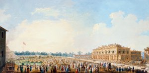 Firande på Cascine för att hedra Ferdinand III, Berbers race framför kasinot