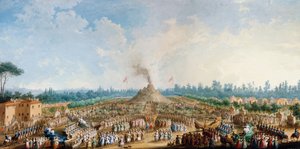 Firande på Cascine för att hedra Ferdinand III, vulkanen