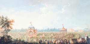 Race at Cascine, av Giuseppe Maria Terreni (1739-1811), Italien