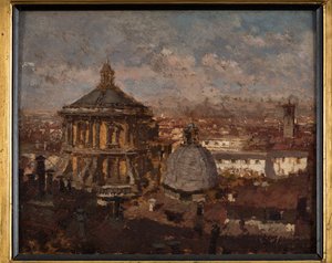 Domes of Saint Sebastian Church i Milano (olja ombord)