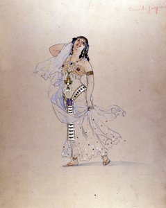 Richard Strauss ”” ”Salomè” ”kostym av Giuseppe Palanti (1881-1946) för teatern La Scala i Milano 1912.