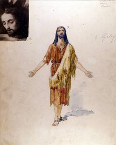 Richard Strauss: "" Salome"" kostym av Giuseppe Palanti (1881-1946) för rollen som Jokanaan för teatern La Scala i Milano 1912