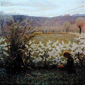 Field in Bloom (olja på duk)
