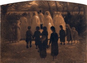 Det döda barnet av Pellizza da Volpedo, Giuseppe (1868-1907). Pastell på kartong, storlek: 71x98 av Giuseppe Pellizza da Volpedo