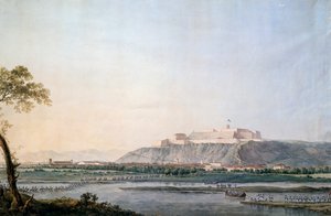 Fransk armé korsar Scrivia, målning av Giuseppe Pietro Bagetti (1764-1831), Napoleonkrigen, Italien