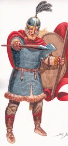 Barbarisk ledare (Visigoth Goth eller Vandal) av Giuseppe Rava