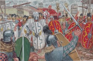 Slaget vid Alesia av Giuseppe Rava