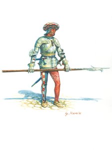 Hallebardier av Toscana av Giuseppe Rava