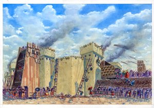 Belägringen av Tel Lachish av Giuseppe Rava