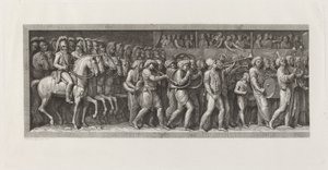Fransmännens intåg i Milano, 15 maj 1796 av Giuseppe Rosaspina, after Andrea Appiani