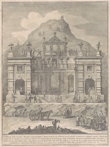 Den andra maskinen för Kina 1778: En bostad nära Monte Testaccio av Giuseppe Vasi, after Giuseppe Palazzi