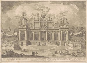 Prima Macchina för Kina 1770: En romersk byggnad för handel av Giuseppe Vasi, after Giuseppe Palazzi, after Paolo Posi