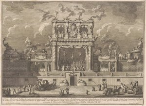 The Seconda Macchina for the Chinea of 1769: A Building for Public Entertainment av Giuseppe Vasi, after Giuseppe Palazzi, after Paolo Posi