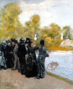 Poolen i Jardin du Luxembourg av Giuseppe de Nittis