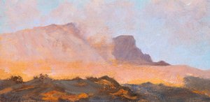 Fumarole of Mount Vesuvius, cirka 1871, av Giuseppe De Nittis (1846-1884), olja på duk av Giuseppe or Joseph de Nittis