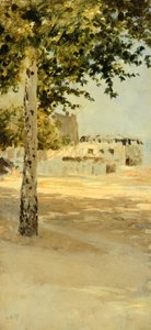 Near Paris, av Giuseppe de Nittis, olja på duk av Giuseppe or Joseph de Nittis