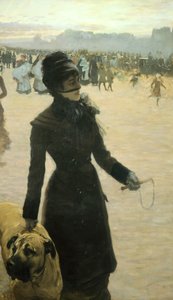 Återvänder från Bois de Boulogne, Lady with a Dog