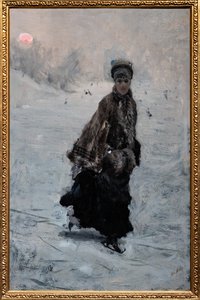 Skatern av Giuseppe or Joseph de Nittis