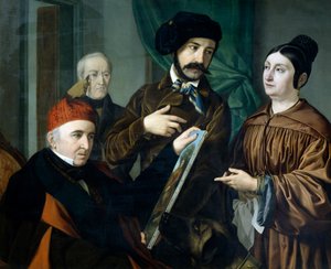 I målarens ateljé av Giustiniano degli Avancini (1807-1843) av Giustiniano Degli Avancini
