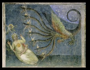 Kvinnan klädd i solen och den sjuhövdade draken, 1360-70