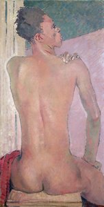 Bakifrån av en svart sittning, 1937 av Glyn Warren Philpot