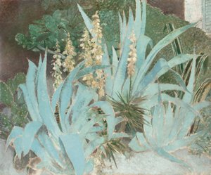 Kaktus (olja på duk) av Glyn Warren Philpot