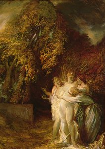 Diana och Acteon (olja på duk) av Glyn Warren Philpot