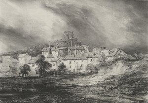 Slottet i Pont-Gibaud, 1830.