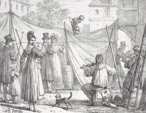 Apan och leoparden Apan, 1818.