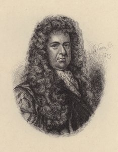 Samuel Pepys, engelsk politiker och dagbokförare (etsning)