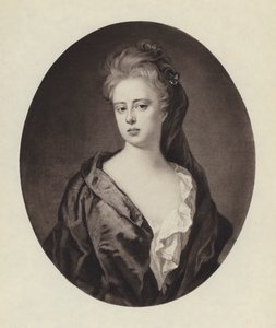 Sarah Jennings, hertiginna av Marlborough (litho) av Godfrey (after) Kneller