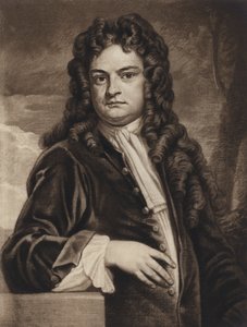 Sir Richard Steele (litho) av Godfrey (after) Kneller