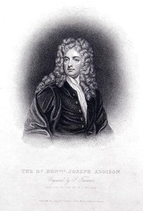Rt Hon Joseph Addison (gravyr) av Godfrey (after) Kneller